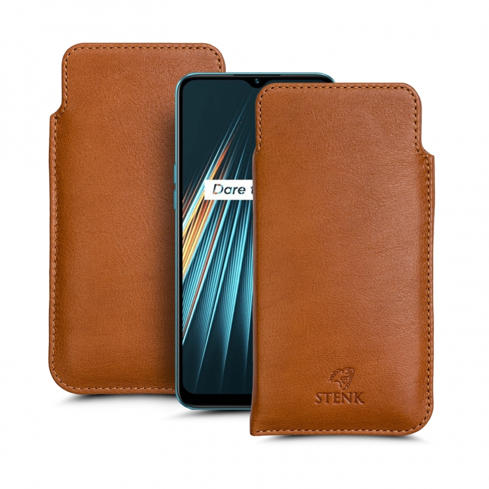 

Футляр Stenk Elegance для Realme 5i Camel