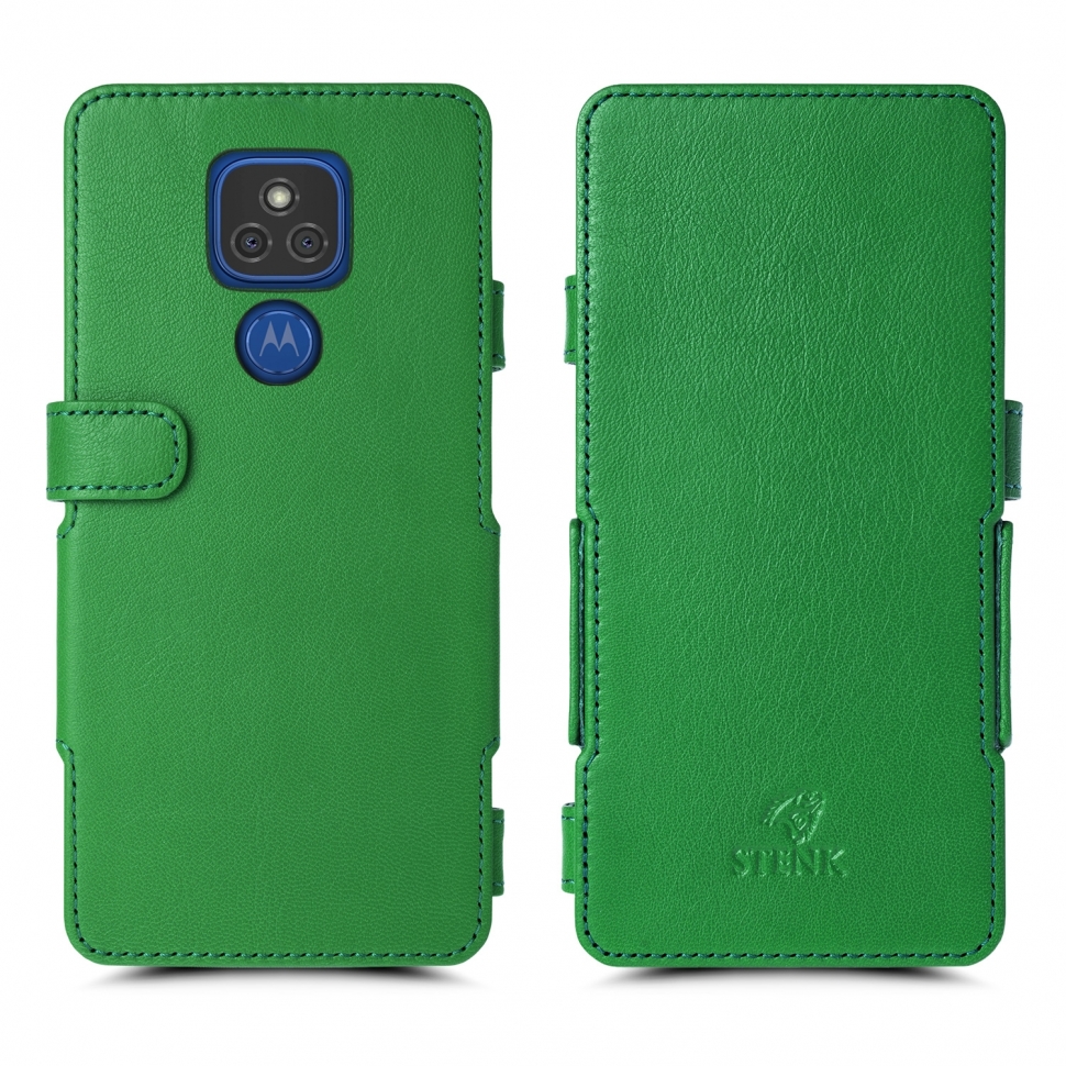 

Чехол книжка Stenk Prime для Motorola Moto E7 Plus Зелёный