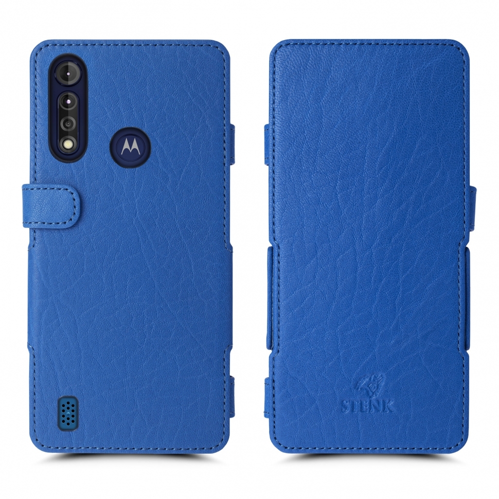 

Чехол книжка Stenk Prime для Motorola Moto G8 Power Lite Ярко-синий
