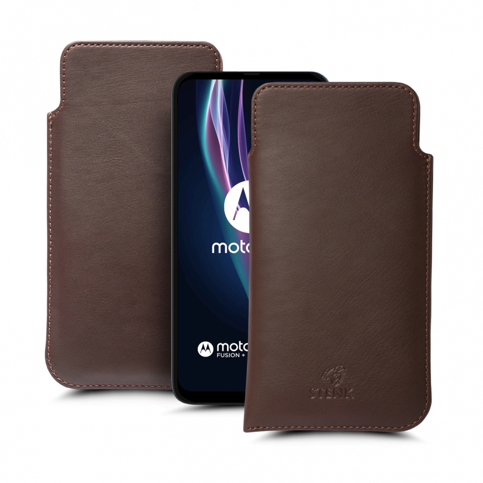 

Футляр Stenk Elegance для Motorola One Fusion Plus Коричневый