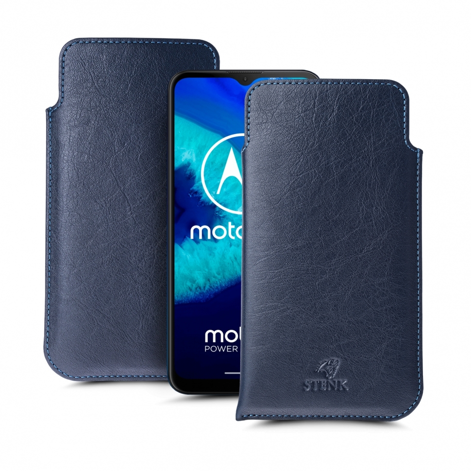 

Футляр Stenk Elegance для Motorola Moto G8 Power Lite Синий