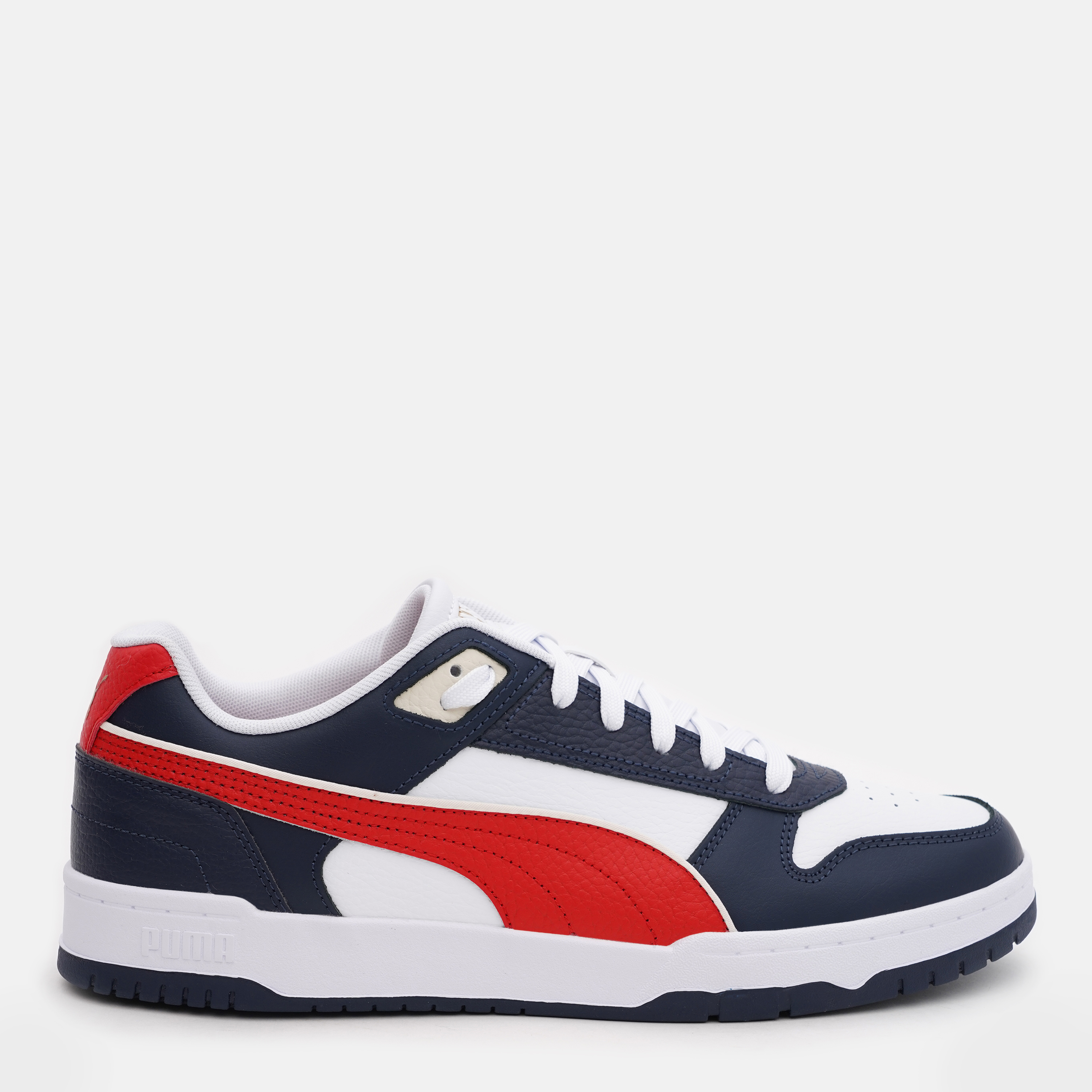 Акція на Чоловічі кеди низькі Puma Rbd Game Low 38637328 45 (10.5UK) 29.5 см Puma White-New Navy-For All Time Red від Rozetka