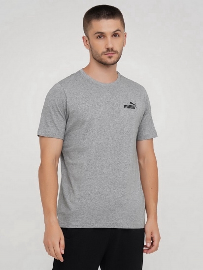 Акция на Футболка Puma Ess Small Logo Tee 58666803 XXL Medium Gray Heather от Rozetka