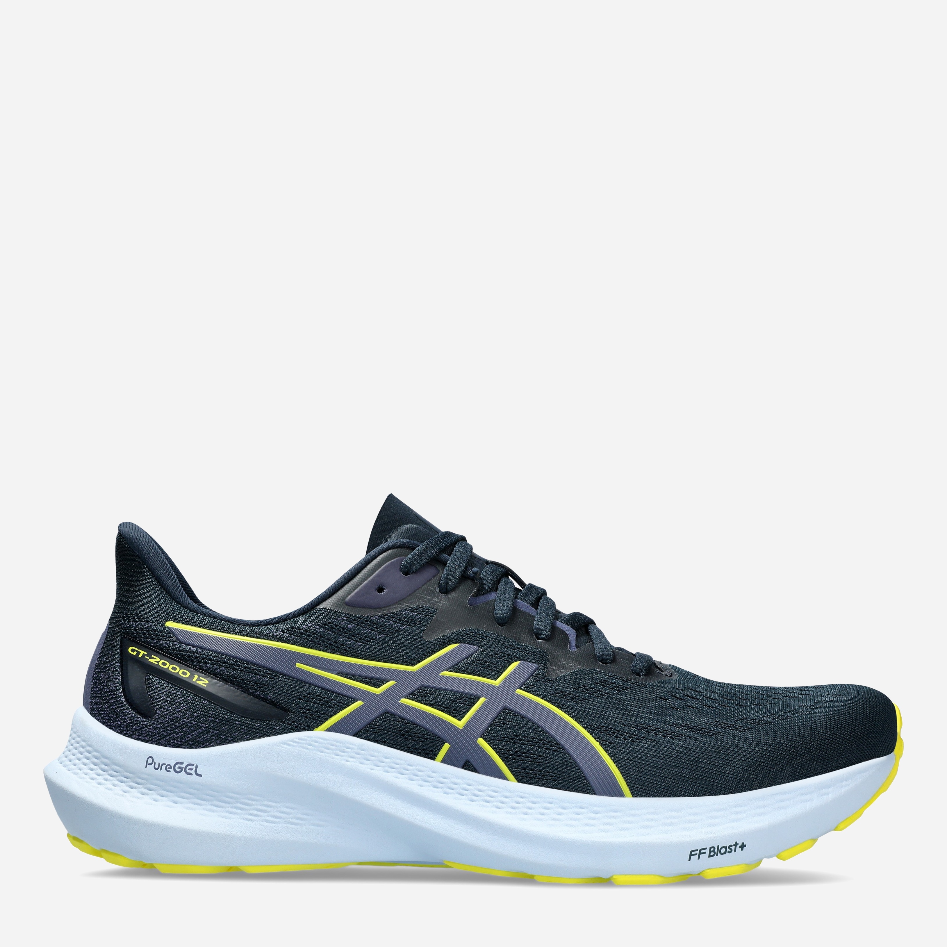 Акція на Чоловічі кросівки для бігу ASICS Gt-2000 12 1011B691-403 43.5 (9.5US) 27.5 см Темно-синій/Жовтий від Rozetka