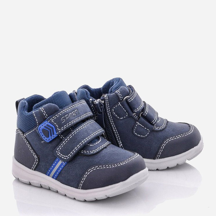 Акция на Дитячі демісезонні черевики для хлопчика С.Луч Q139-1 21 Сині от Rozetka