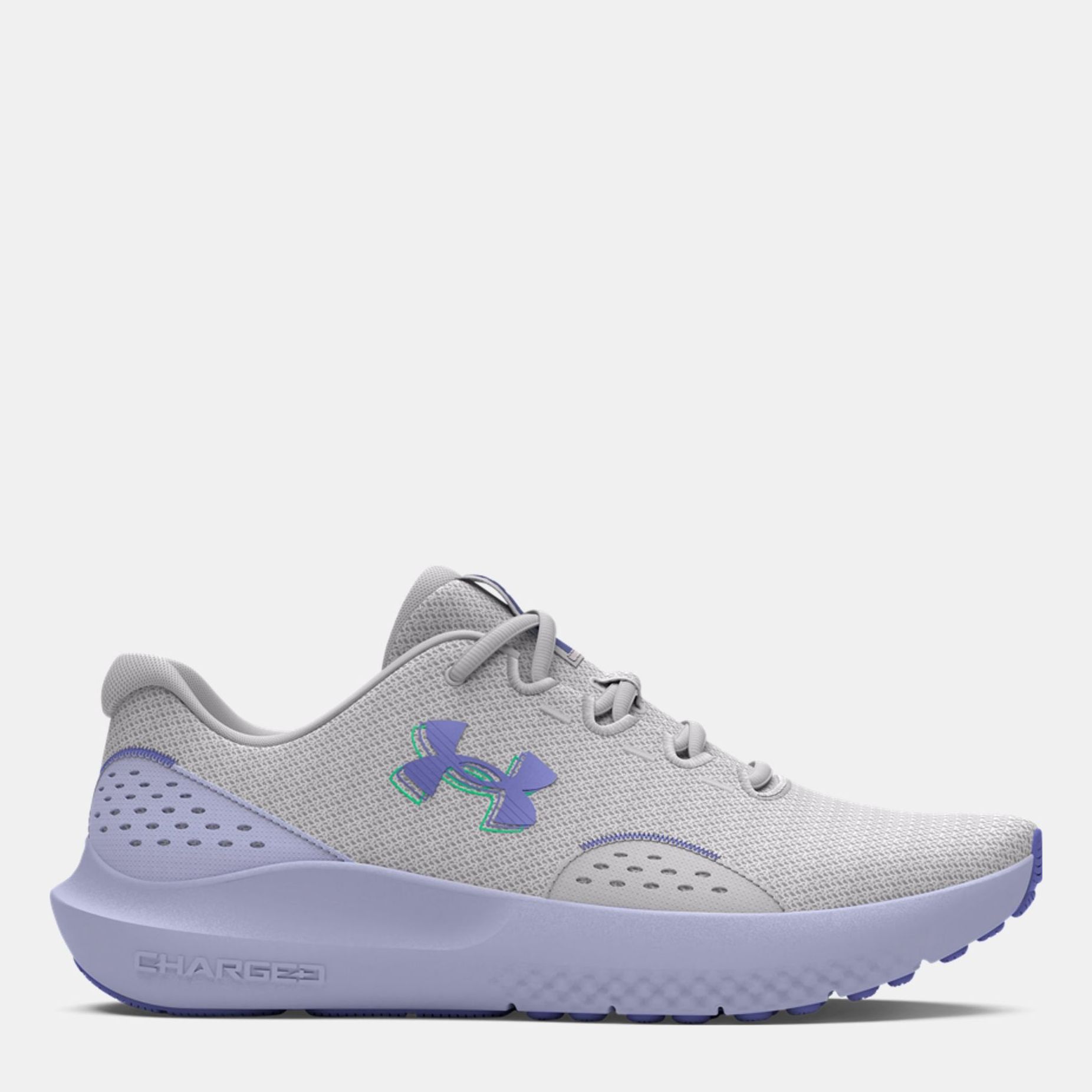 Акція на Жіночі кросівки для бігу Under Armour Charged Surge 4 3027007-101 40 (8.5US) 25.5 см Сірі від Rozetka