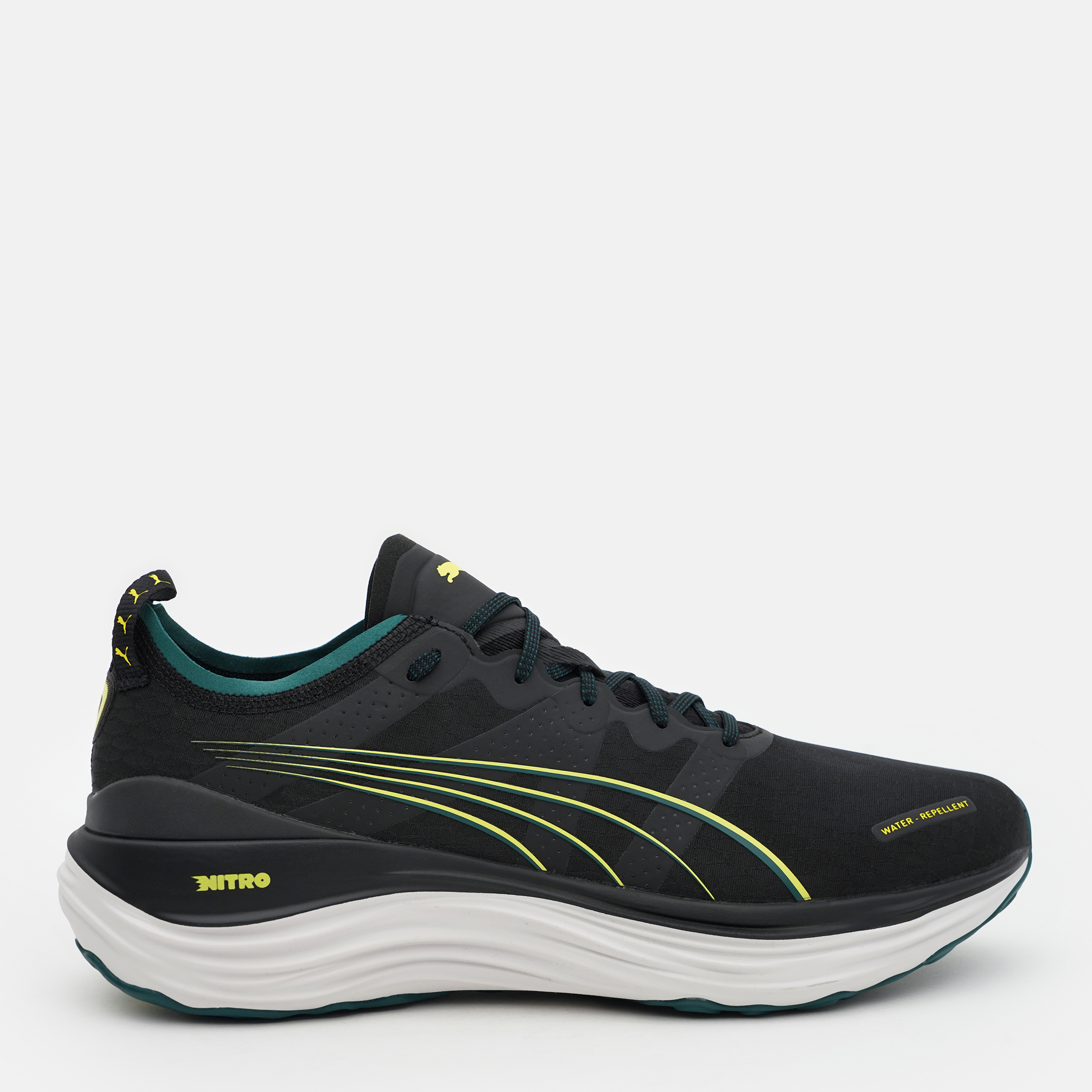 Акція на Чоловічі кросівки зимові для бігу Puma ForeverRun Nitro Wtr 37847201 40 (6.5UK) 25.5 см Puma Black-Malachite-Yellow Burst від Rozetka