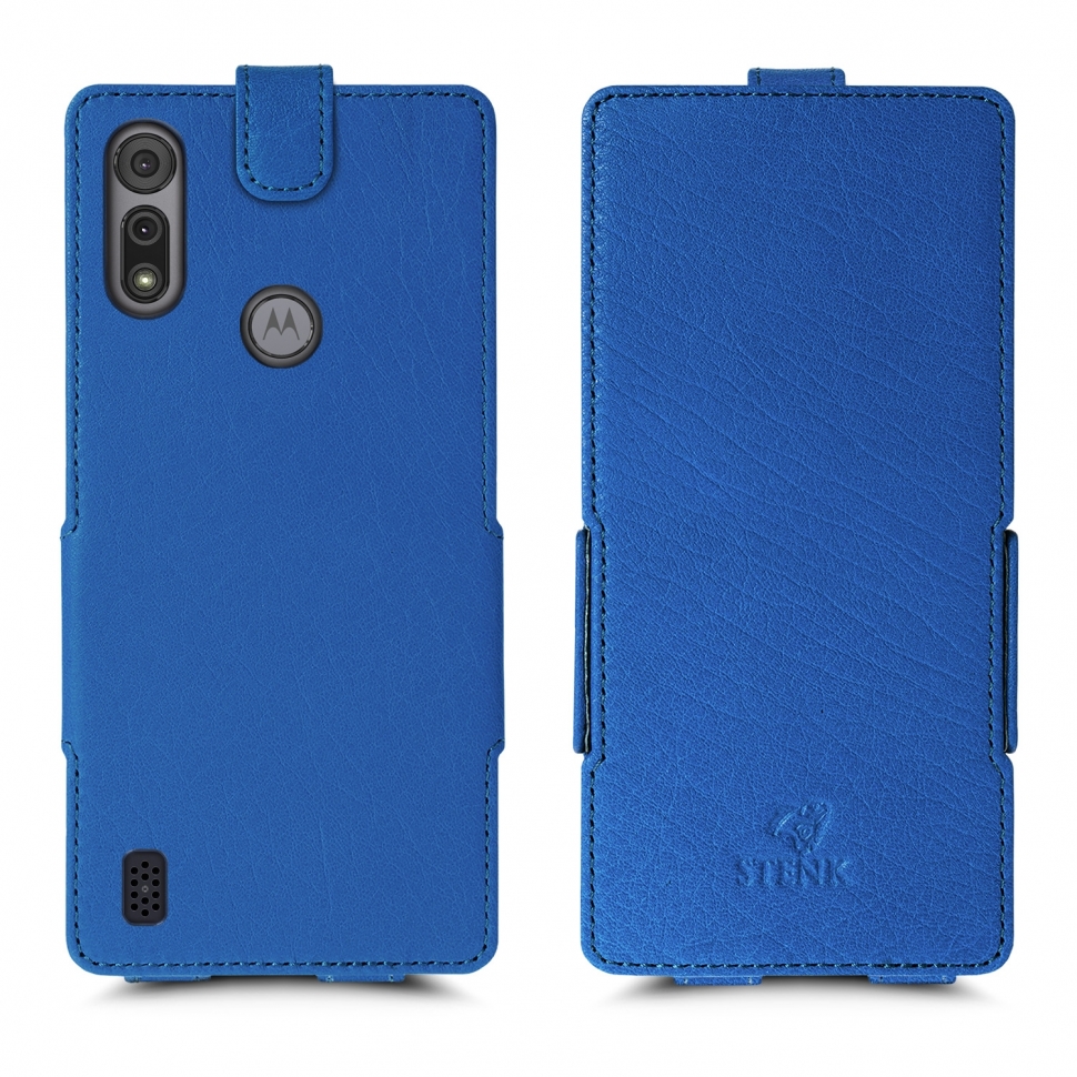 

Чехол флип Stenk Prime для Motorola Moto E6s Ярко-синий