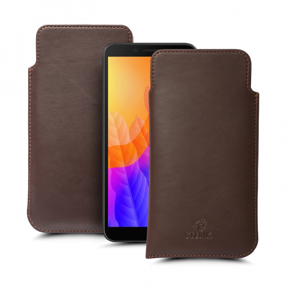

Футляр Stenk Elegance для Huawei Y5P Коричневый