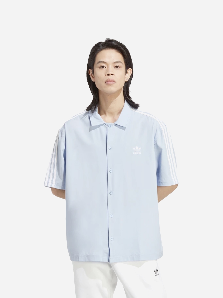Акція на Сорочка літня чоловіча Adidas Classic Shirt "Baby Blue" IB9965 XL Блакитна від Rozetka