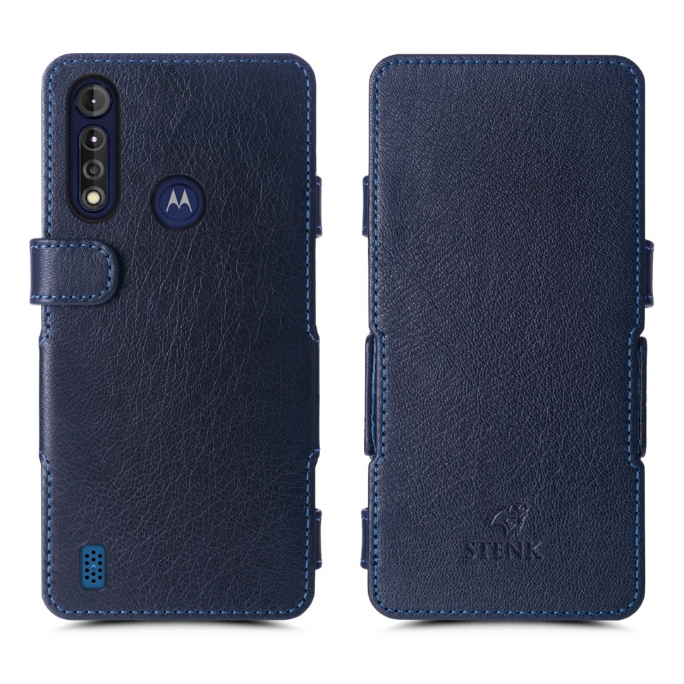 

Чехол книжка Stenk Prime для Motorola Moto G8 Power Lite Синий