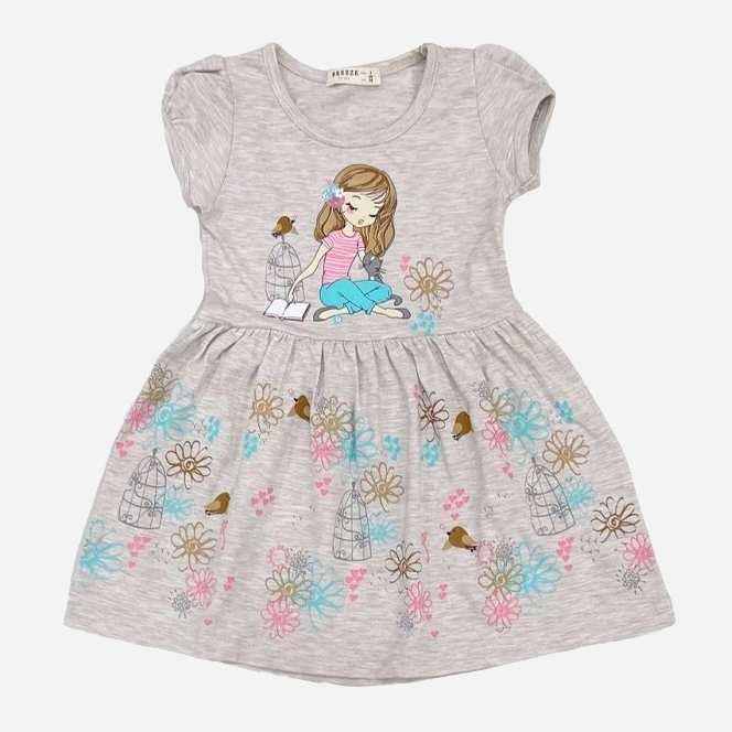 Акция на Дитяче літнє плаття для дівчинки Breeze 18369 98 см Бежеве от Rozetka
