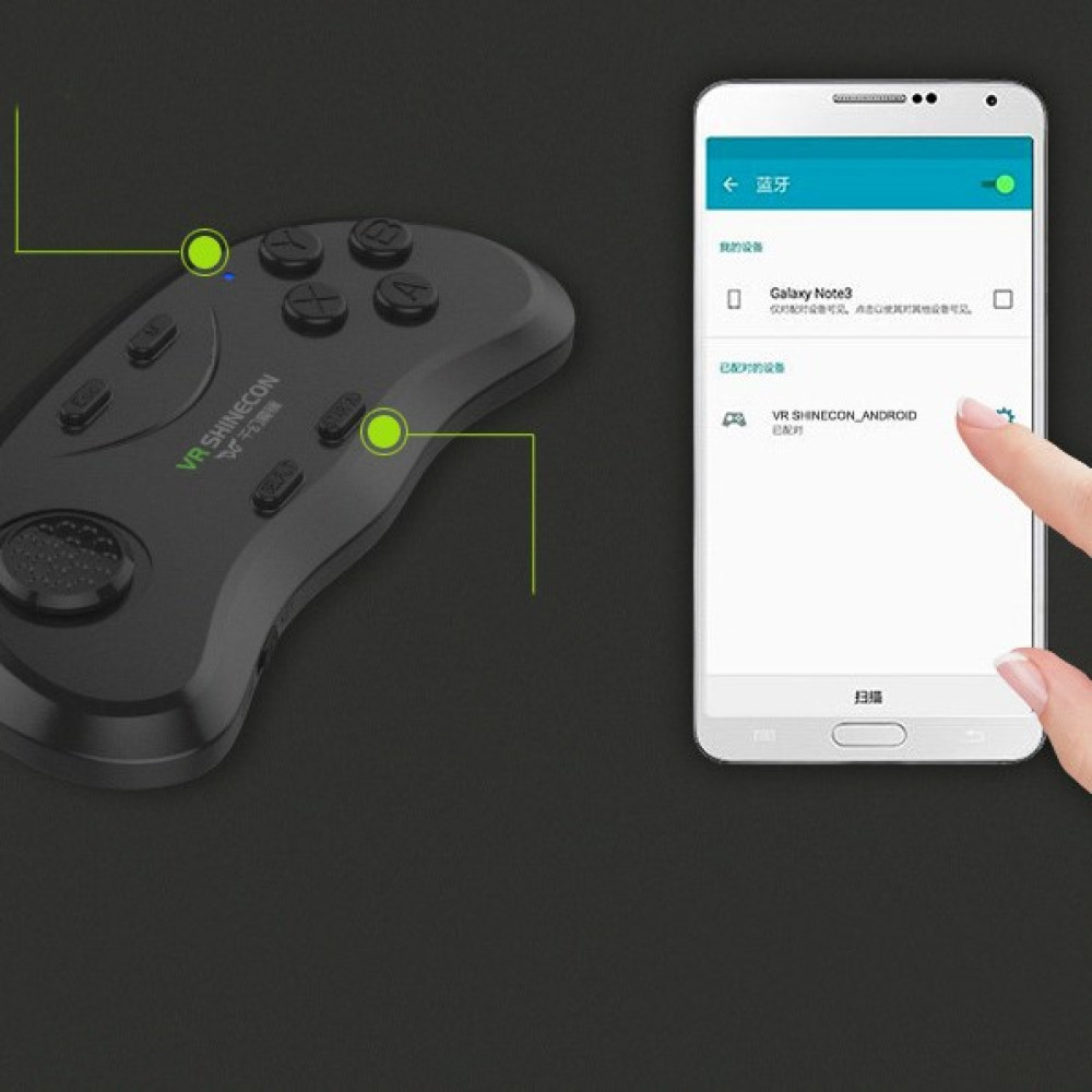 Универсальный беспроводной геймпад / Пульт для VR очков SHINECON SC-B01  Черный – фото, отзывы, характеристики в интернет-магазине ROZETKA от  продавца: Gadget OFF | Купить в Украине: Киеве, Харькове, Днепре, Одессе,  Запорожье, Львове