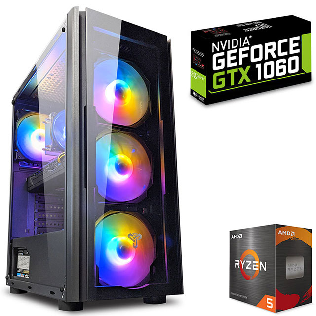 Компьютеры AMD Ryzen 5 с видеокартой GeForce GTX 1060 купить в 