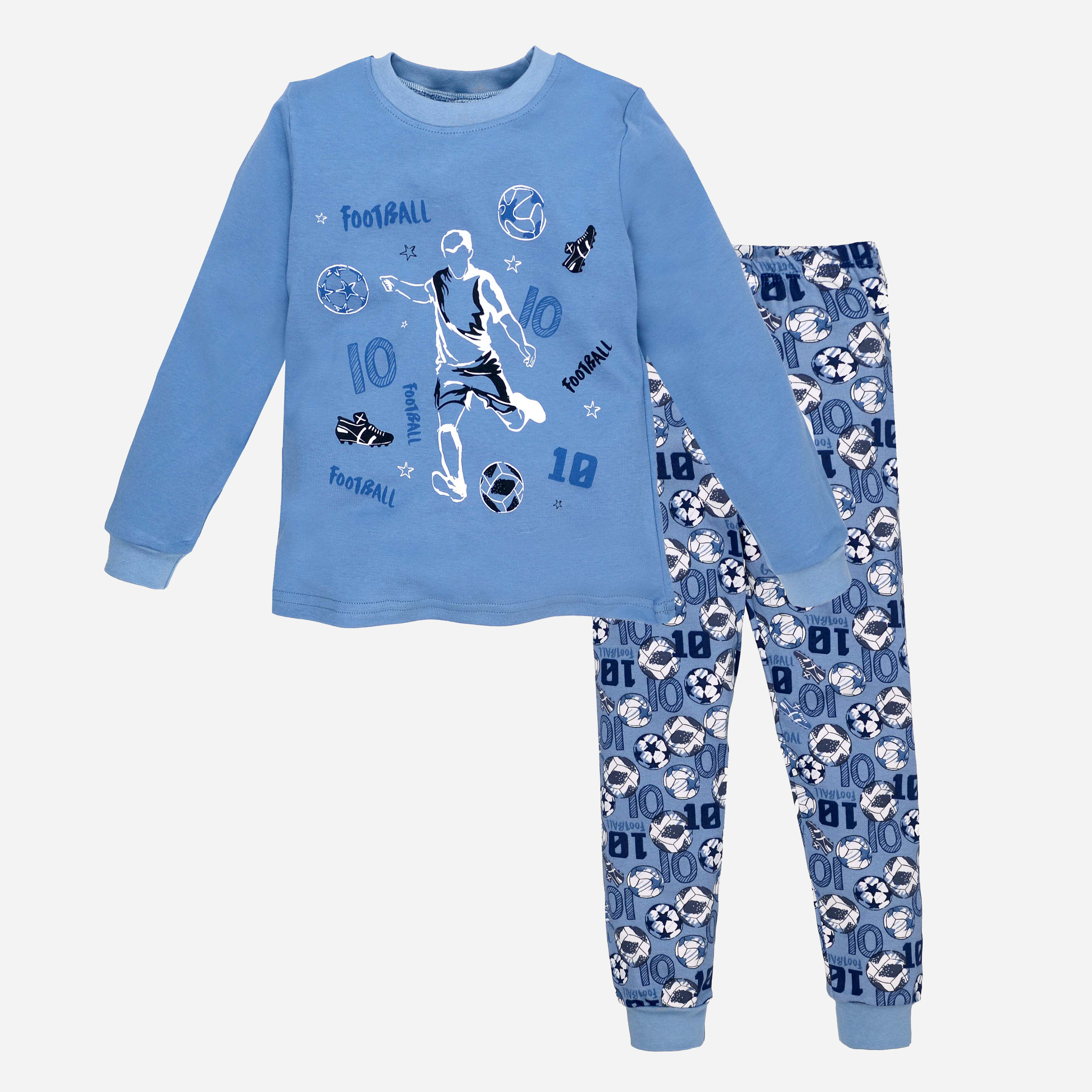 Акція на Дитяча піжама для хлопчика Татошка 0106302бол 128 см Блакитна від Rozetka