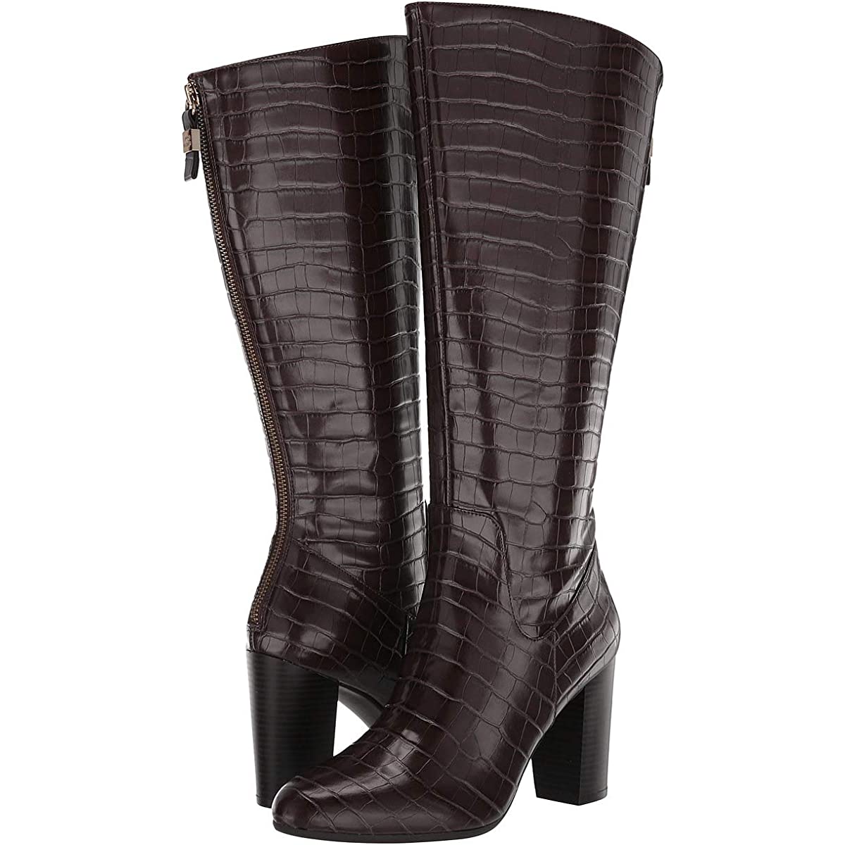 

Сапоги женские Anne Klein Nastya Wide Calf Коричневый размер 38.5