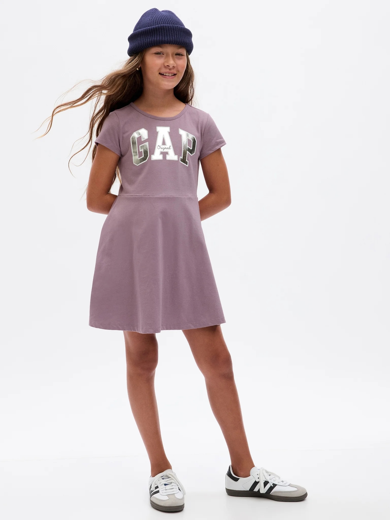 Акція на Дитяча літня сукня для дівчинки GAP 792417-01 134-137 см Фіолетова від Rozetka