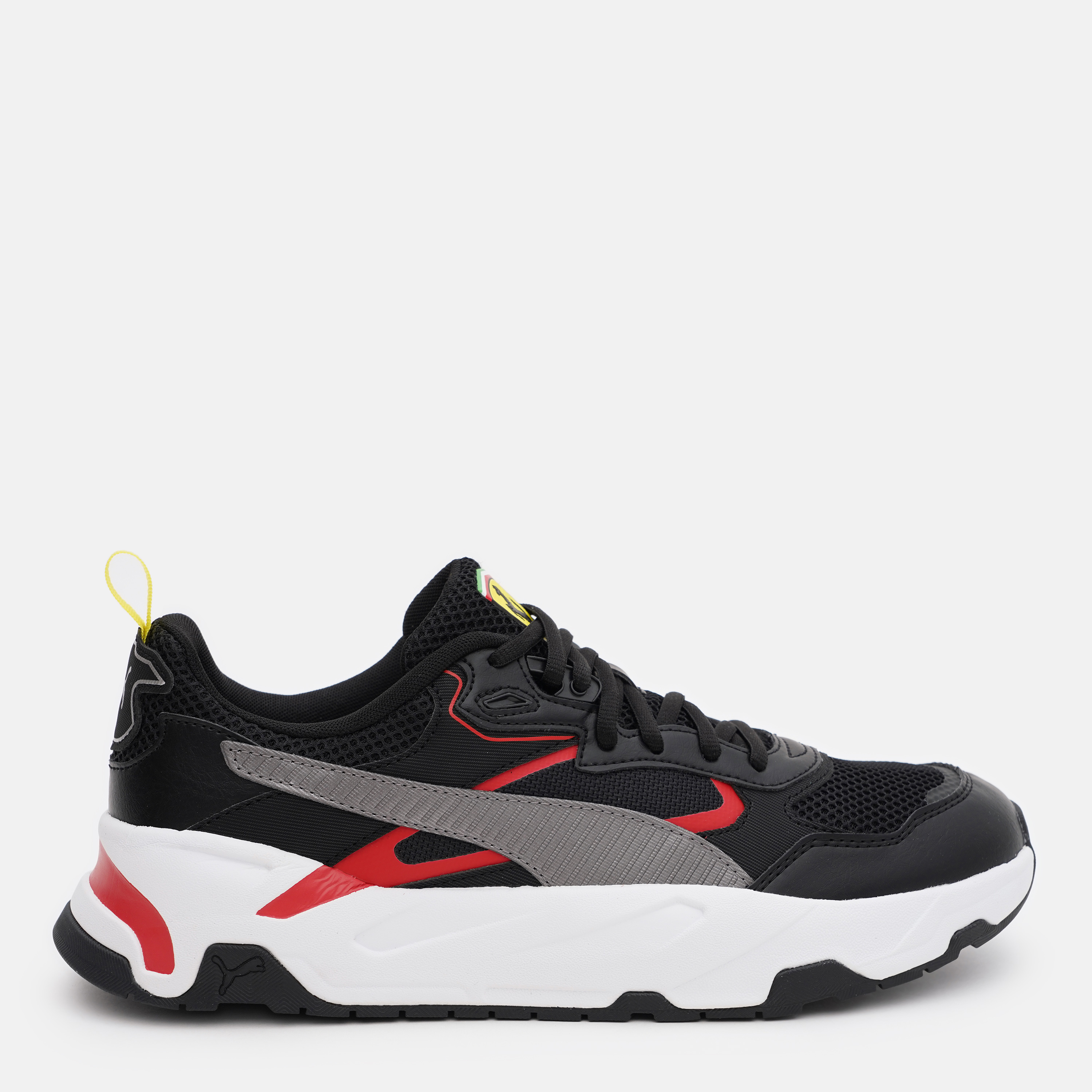 Акція на Чоловічі кросівки Puma Ferrari Trinity 30795003 46 (11UK) 30 см Black-Aged Silver-Rosso Corsa від Rozetka