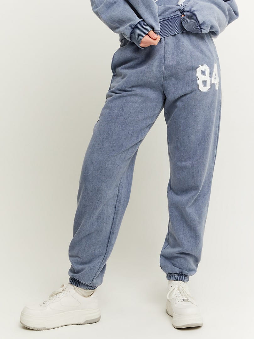 Акція на Спортивні штани жіночі Tally Weijl SPACOPITCHED-XX 32 Блакитні від Rozetka