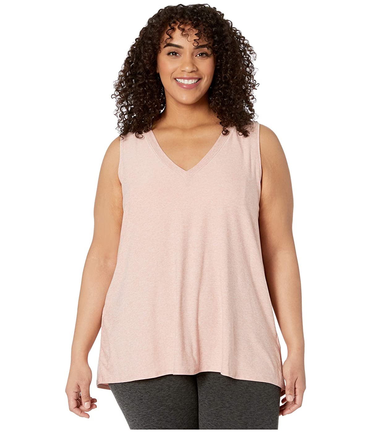 

Майка Beyond Yoga Plus Size All About It Split Back Bopo Tank Top Tinted Rose/Pink Quartz, 1X