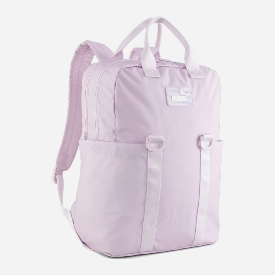 Акция на Рюкзак жіночий спортивний тканинний 20,5 л вміщує формат А4 Puma Core College Bag 09028503 Розовий от Rozetka