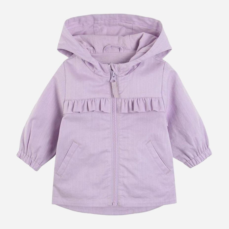Акция на Дитяча демісезонна куртка-парка для дівчинки Cool Club COG2401153 80 см Фіолетова от Rozetka