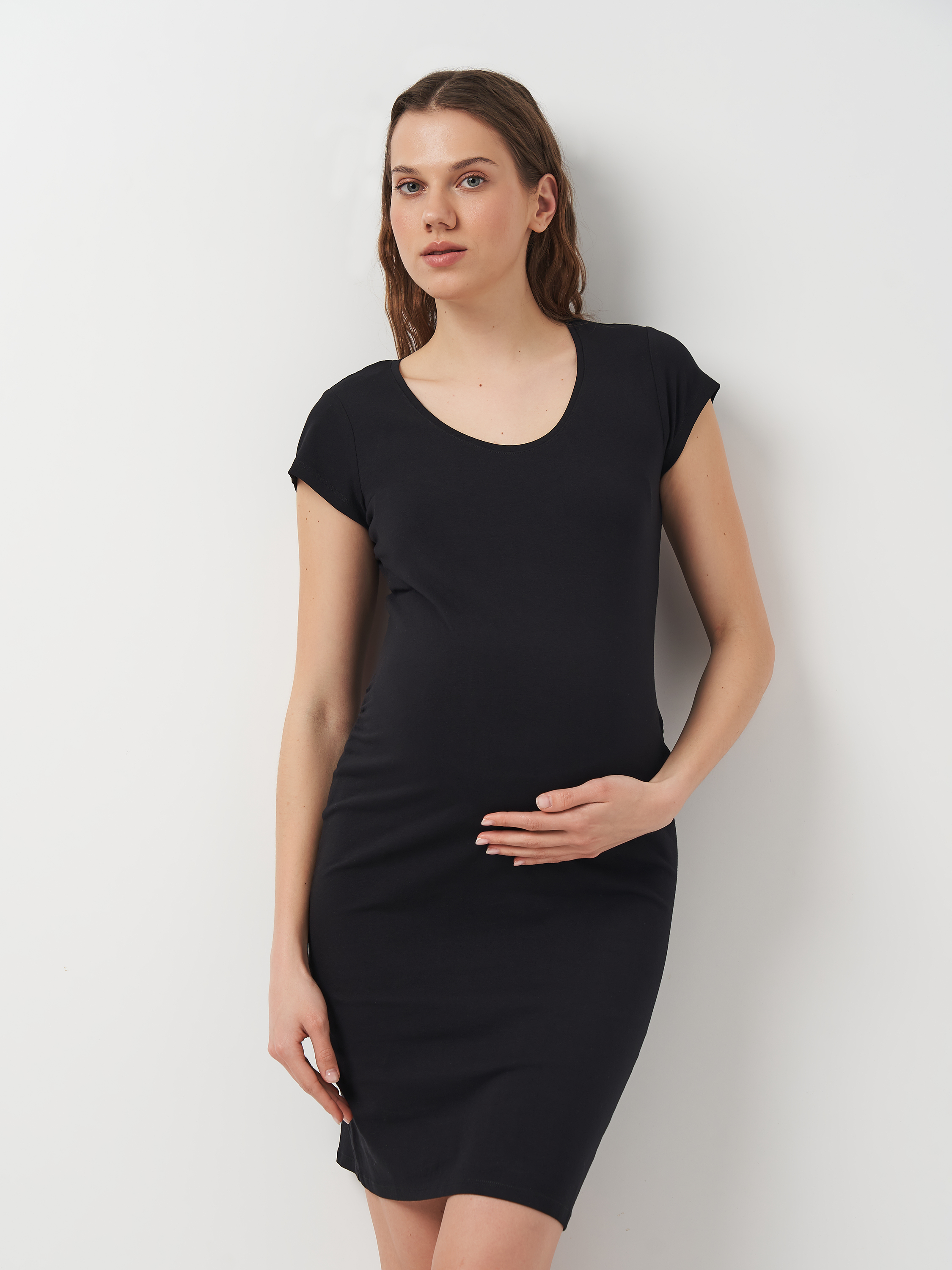 Акція на Сукня для вагітних міні жіноча H&M 398550 S Чорна від Rozetka