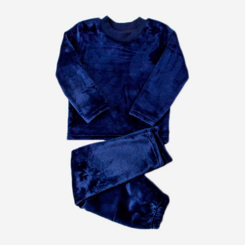 Акція на Піжама махрова дитяча (лонгслів + штани) Носи своє 6079-034-4 110 см Темно-синя (p-5455-96056) від Rozetka
