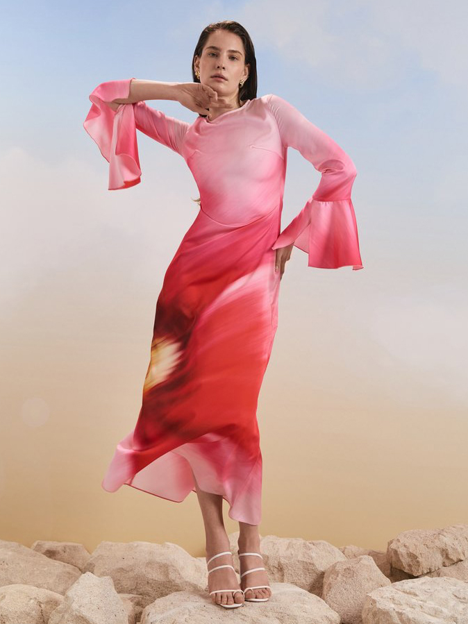 Акція на Сукня вечірня довга жіноча Gepur 46041 XS Рожева від Rozetka