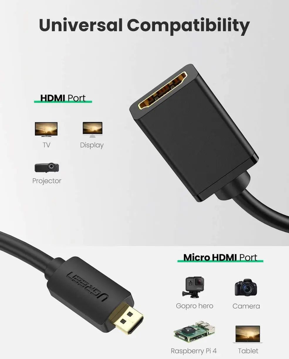 Кабели и переходники с micro-HDMI входом - ROZETKA | Купить провод или  переходник с micro-HDMI входом в Киеве, цена, отзывы, продажа