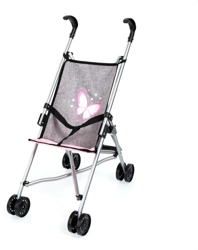 Zdjęcia - Wszystko dla lalek Bayer Wózek spacerówka dla lalki  Buggy 55 cm Grey  