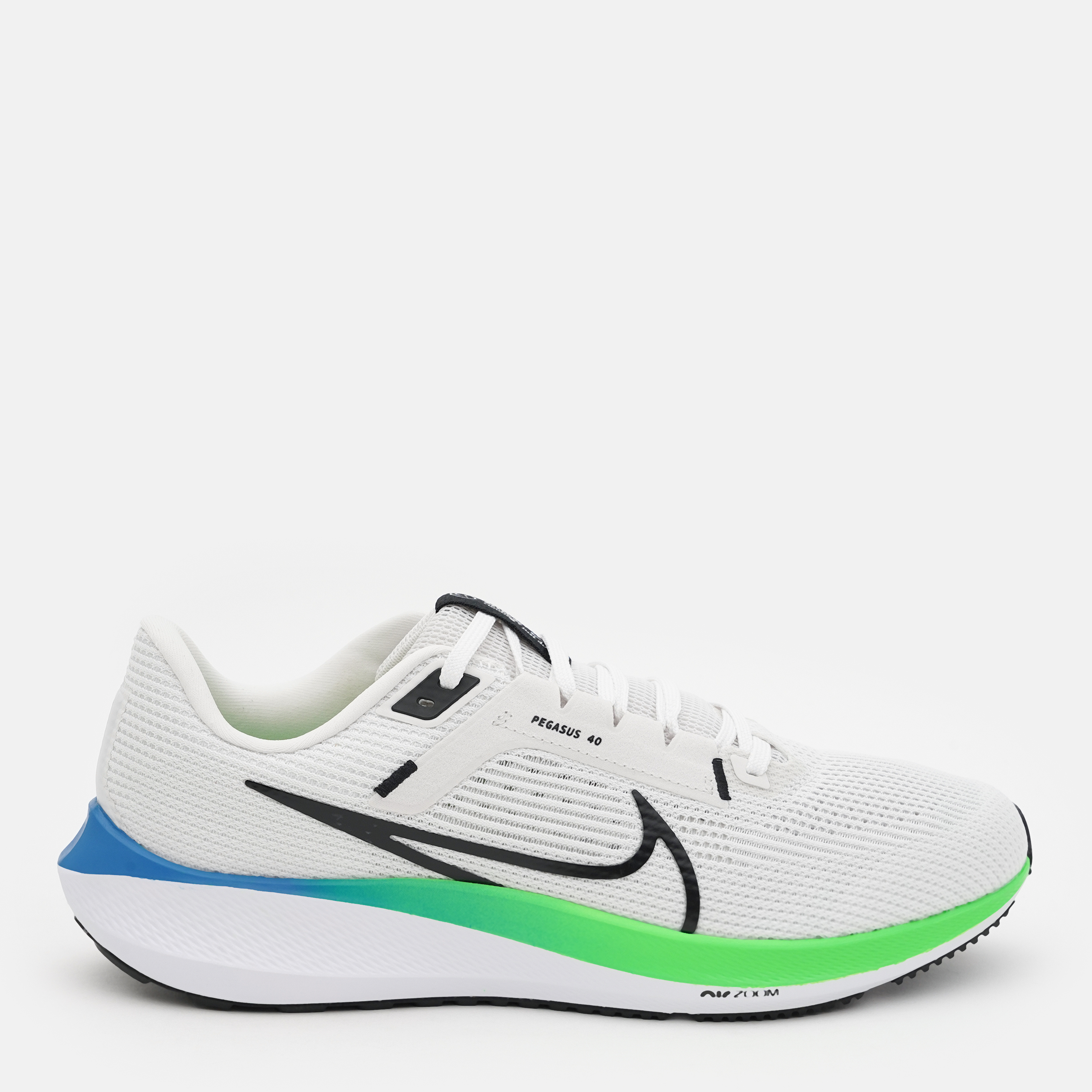 Акция на Чоловічі кросівки для бігу Nike Air Zoom Pegasus 40 DV3853-006 40.5 (7.5US) 25.5 см Platinum Tint/Black-White-Green Strike от Rozetka