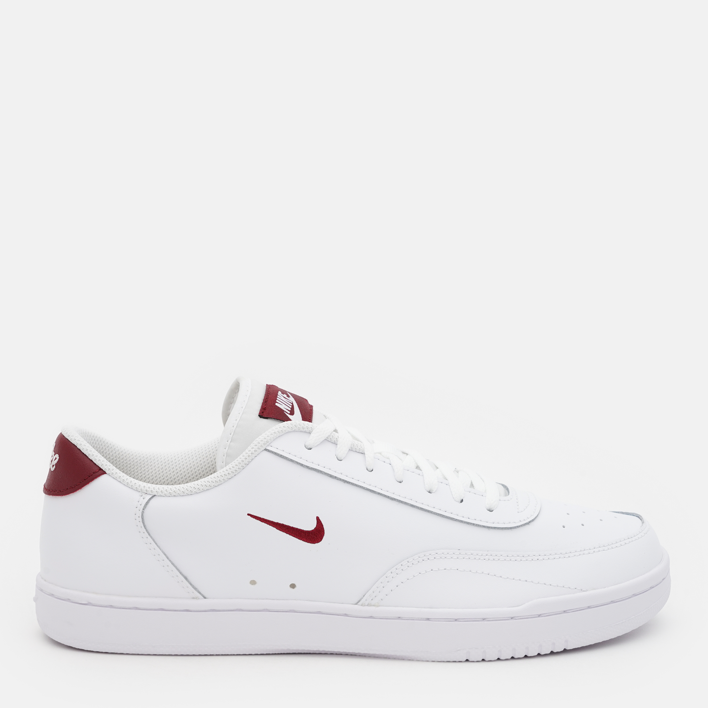 Акція на Чоловічі кеди низькі Nike Court Vintage CJ1679-105 45.5 (11.5US) 29.5 см White/Team Red-White від Rozetka