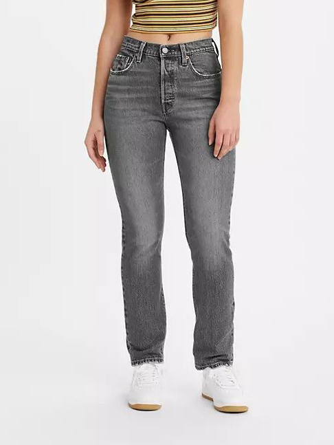 Акція на Джинси Slim Fit жіночі Levi's 501 Jeans For Women 12501-0412 27-30 Swan Islan від Rozetka