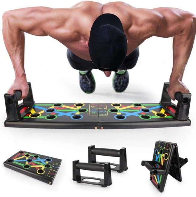 

Платформа с упорами для отжиманий 14 в 1 push up rack board Доска для отжиманий push up board