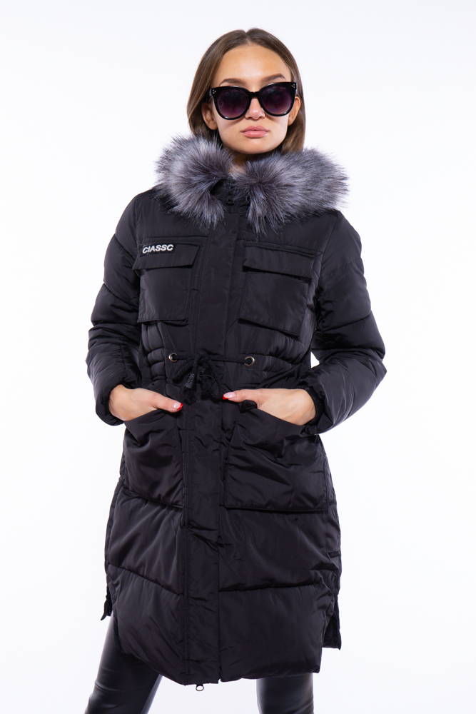 

Куртка стеганая на кулиске Time of Style 120PSKL1715 XL Черный