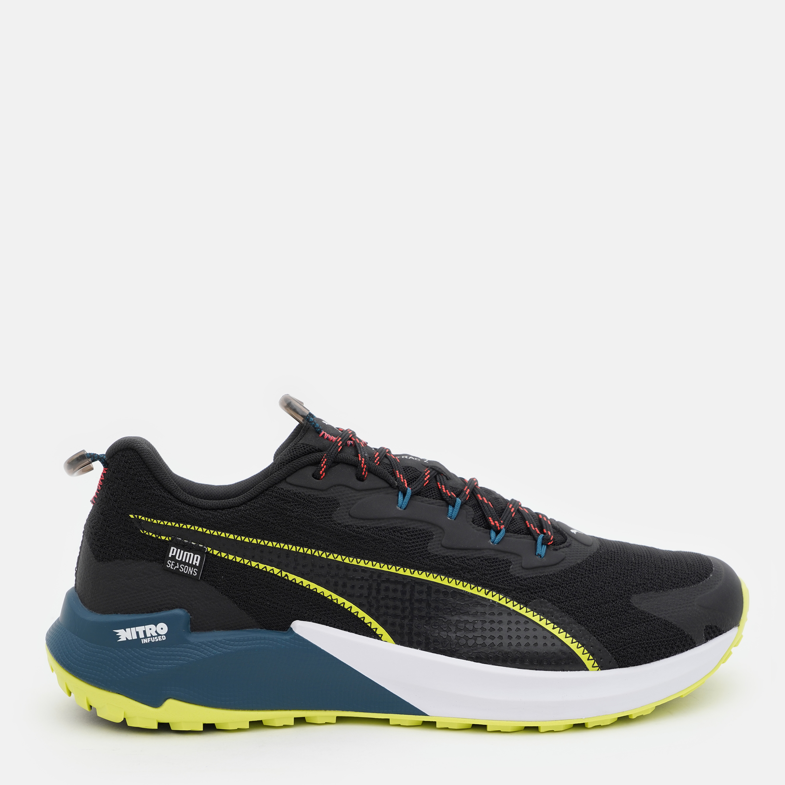 Акція на Чоловічі кросівки для бігу Puma Fast-Trac Nitro 2 30768406 44.5 (10UK) 29 см Puma Black-Lime Pow-Ocean Tropic від Rozetka