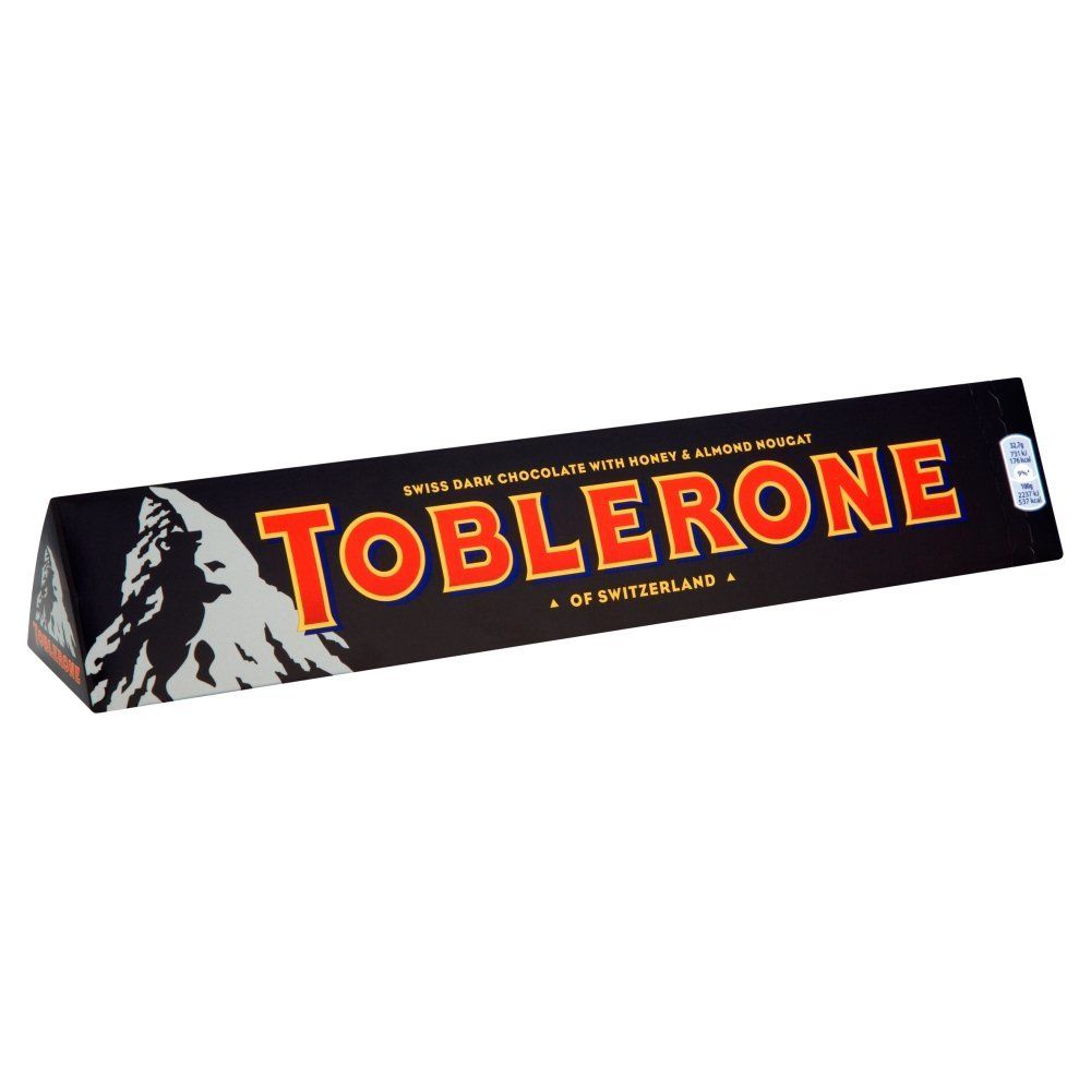 Шоколад Toblerone Dark Chocolate With Honey & Almond Nougat 45 г ...