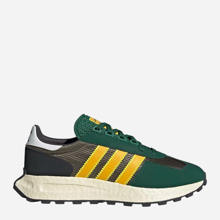 Акція на Чоловічі кросівки Adidas Retropy E5 HQ1887 42.5 (8.5UK) Темно-зелені від Rozetka