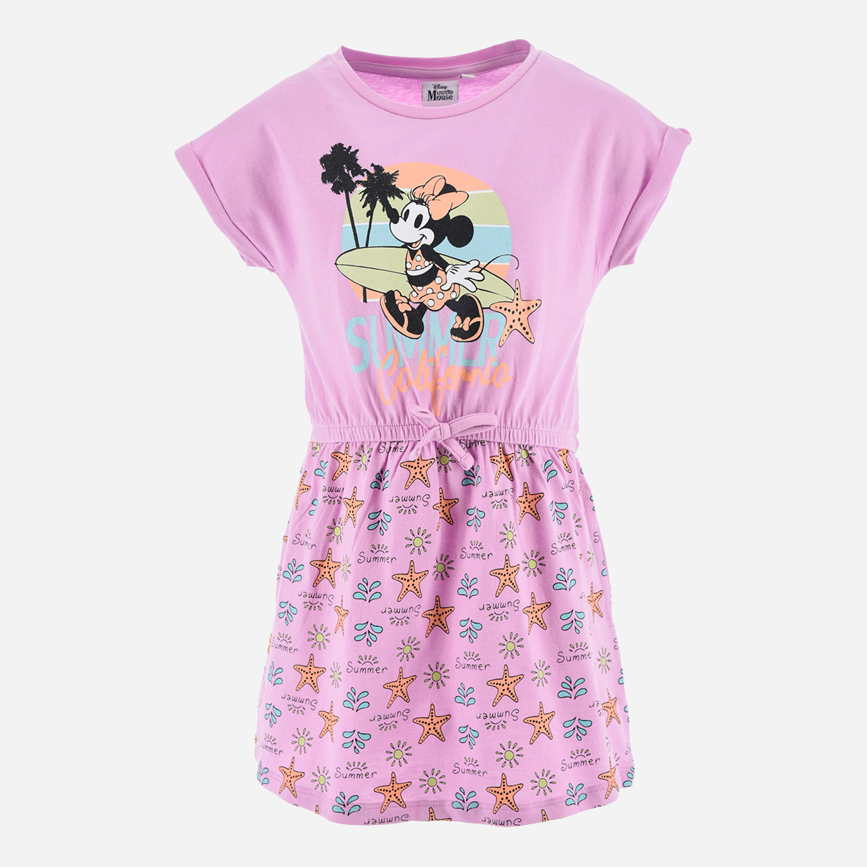 Акція на Дитяче літнє плаття для дівчинки Disney Minnie EX1091 110-116 см Світло-фіолетове від Rozetka