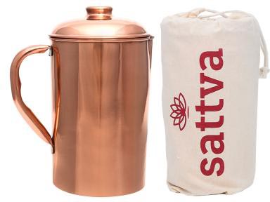 Фото - Глечик / графин Dzbanek miedziany Sattva gladki Plain Jug 1250 ml 