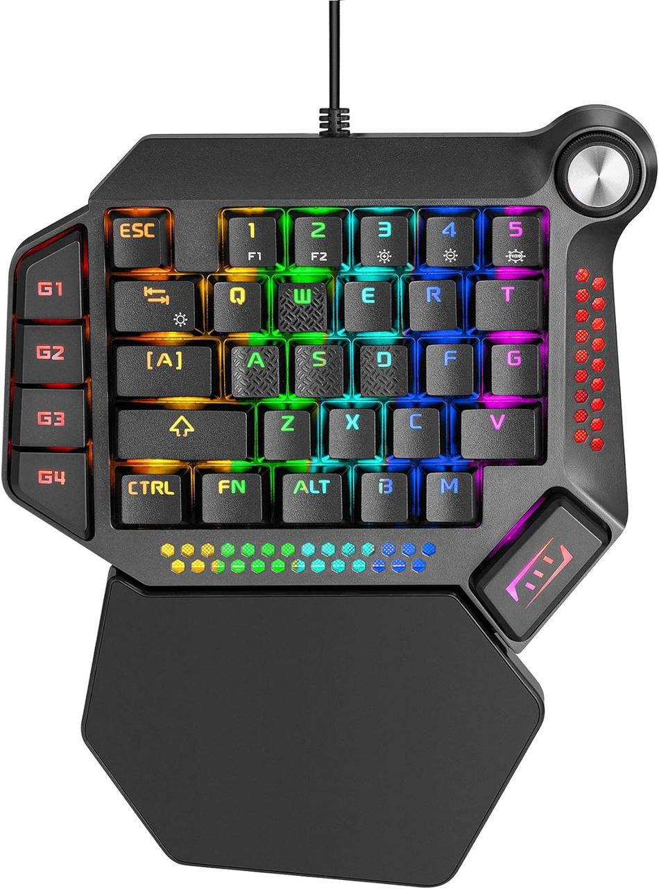 Игровая мини клавиатура механическая проводная геймерский кейпад игр K60  RGB Keypad для одной руки подсветкой – фото, отзывы, характеристики в  интернет-магазине ROZETKA от продавца: Easy Gaming | Купить в Украине:  Киеве, Харькове,