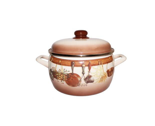 

Кастрюля эмалированная Metrot "Сельская кухня" 2,2 л Ø17.5 см с крышкой и антипригарным покрытием (MU-2298/22)