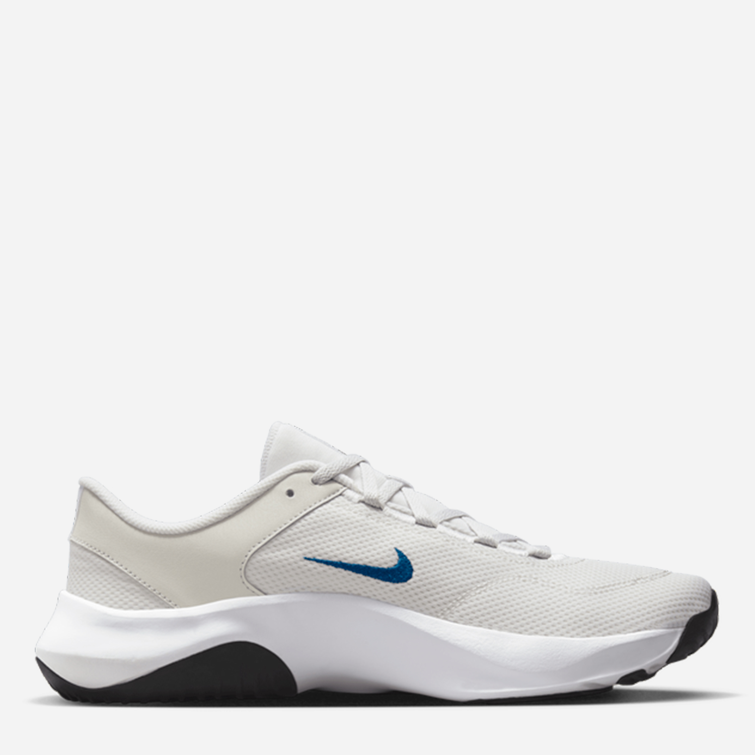 Акція на Чоловічі кросівки для залу Nike Legend Essential 3 Nn DM1120-013 47.5 (13US) 31 см Platinum Tint/Court Blue-White-Black від Rozetka