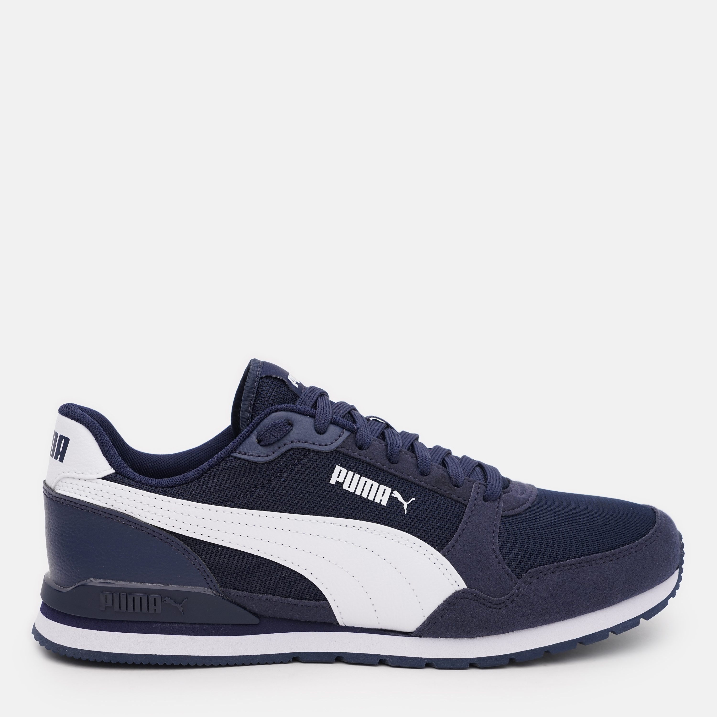 Акція на Чоловічі кросівки Puma ST Runner V3 Mesh 38464002 44.5 (10) 29 см Peacoat-Puma White від Rozetka