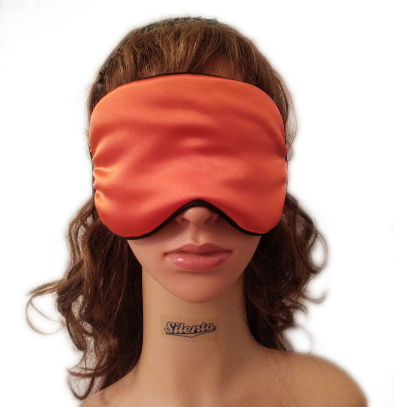 

Маска для сна из шелка Silenta Silk Orange + беруши