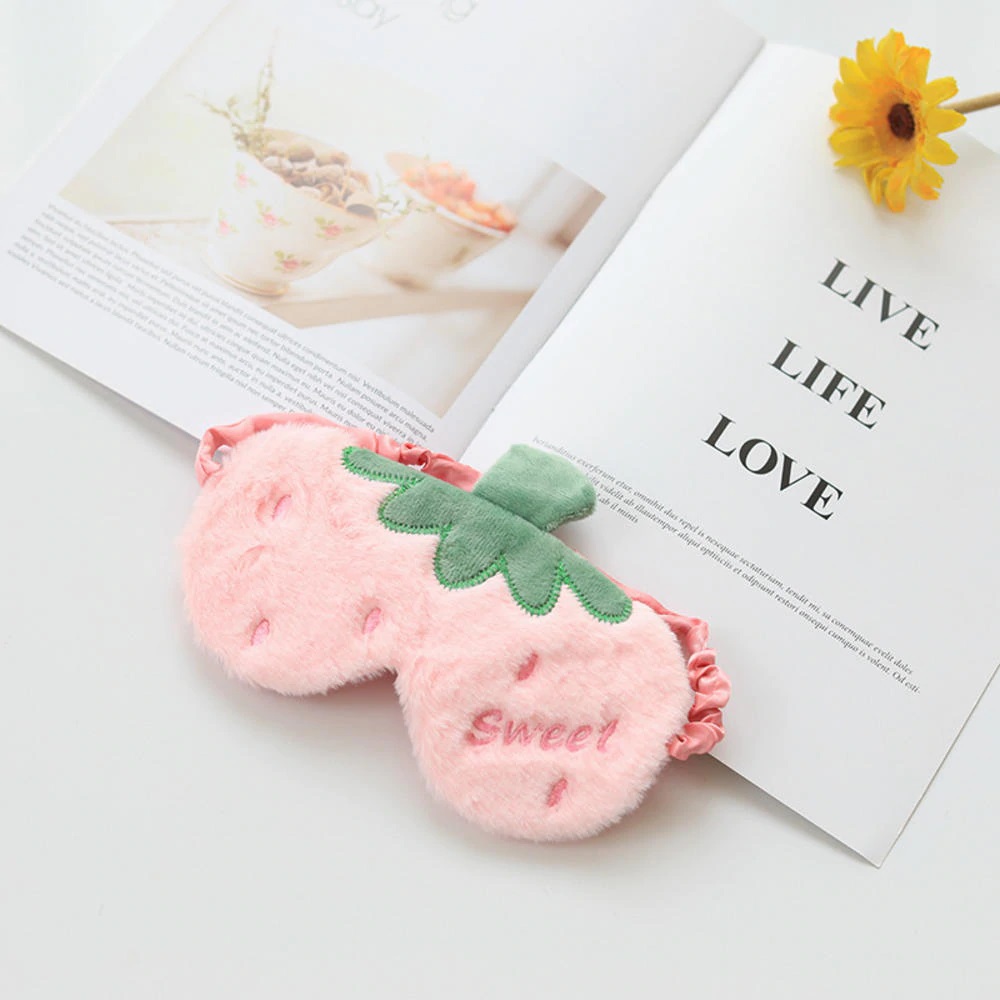 

Маска для сна Silenta Plush Sweet Клубничка Light pink