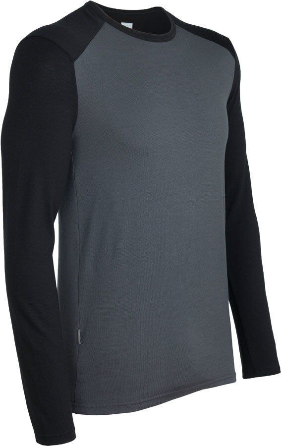 

Термофутболка мужская Icebreaker 260 Tech Long Sleeve Crewe Monsoon-Black L (100 483 D46 L)
