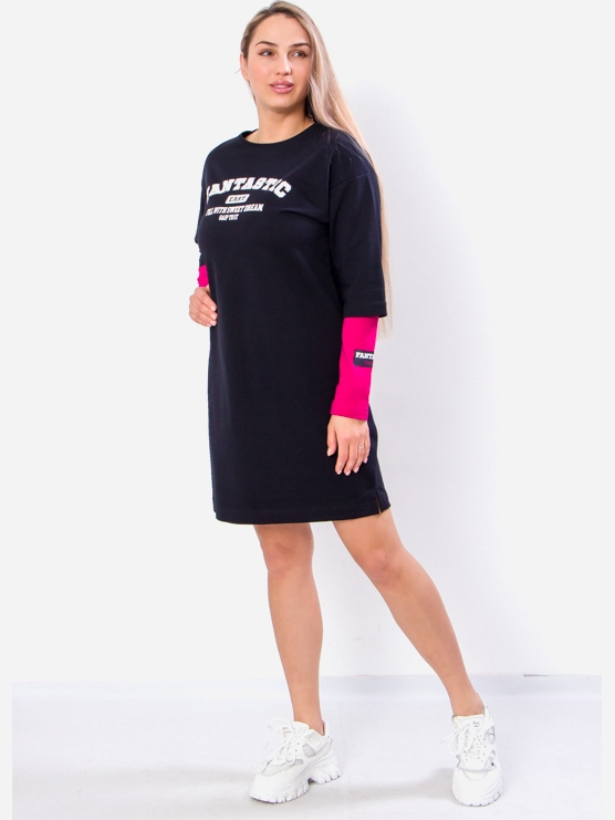 Акція на Сукня-футболка міні літня жіноча Носі Своє 8230-057-33 44 Малина+чорнило-синій (p-7013-114382) від Rozetka