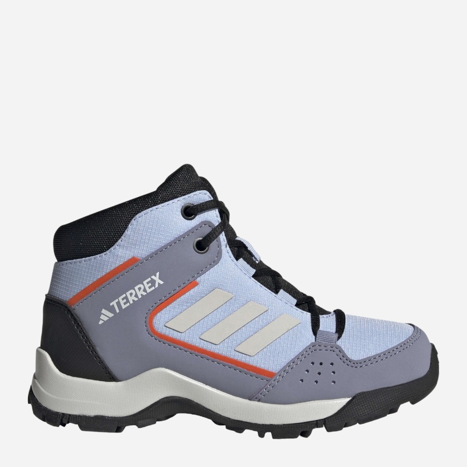 Акція на Підліткові високі кросівки для хлопчика adidas Terrex Hyperhiker Mid K HQ5821 39.5 Блакитні від Rozetka